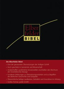 Elberfelder Bibel - Grossausgabe - schwarz mit Registerstanzung